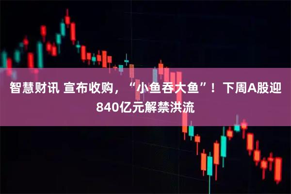 智慧财讯 宣布收购，“小鱼吞大鱼”！下周A股迎840亿元解禁洪流